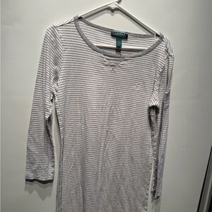 Ralph Lauren Classic Gray Long Sleeve Tee